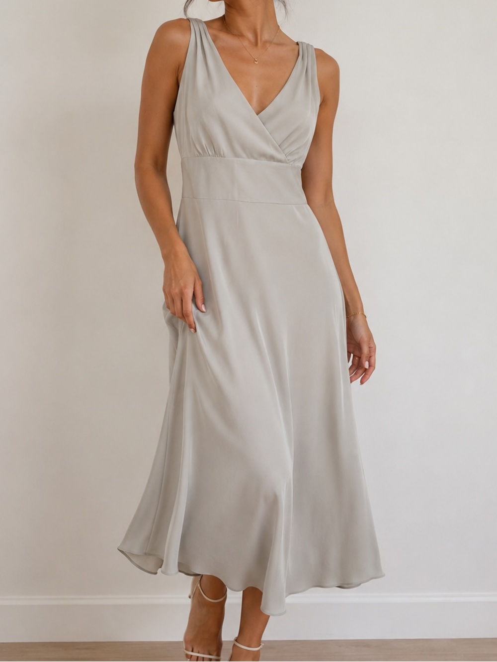 NWT J.Crew Silk Draped Maxi Dress